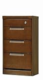 シック 幅45cm 4段ミニチェスト 完成品 (ブラウン)