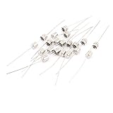 uxcell　ガラスヒューズ　ダブルキャップ　アキシャルリード　5 x 20mm　250V　3A　10個