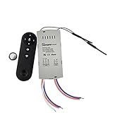 SONOFF IFAN02 LED シーリングファン リモコン 天井ファンランプリモートコントローラ スピード調節 電源リモートスイッチ スマートで電源を制御 wifi コンセント 　携帯appでON