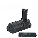 BG-R10 垂直 縦型バッテリーグリップホルダー デュアルバッテリースロット付き EOS R5 mark ii/ R5/R6/R6 mark ii対応 縦位置拍攝 手ブレ防止 時間撮影 三脚対応 軽量設計(ブラック) (BG-R20RC-L)