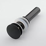 Hiendure ブラス真鍮マッシュルーム横穴付きブロンズ　プッシュ式ドレンユニット