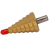 HSS 螺旋ステップドリル 鉄工・金工 電動ドリル用 穴開けドリルビット 8段 10-45mm