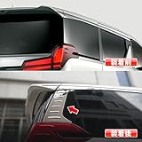 oi-trading トヨタ アルファード/ヴェルファイア 30系 前期 後期 リアクォーターガーニッシュ リア ウィンドウ ピラーカバー【素材】SUS304ステンレス 鏡面仕上げ メッキパネル カスタム パーツ アクセサリー ドレスアップ ALPHARD/VELLFIRE 2P EX518