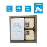 mambabydad 免貼る 両面テープ L型厚手 コーナーガード 赤ちゃん けが防止 (8個, ベージュ)