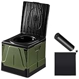 【防災士推奨】PYKES PEAK 簡易トイレ 携帯トイレ 防災グッズ 防災 災害用 非常用 排泄袋12枚付 ​折りたたみ グリーン