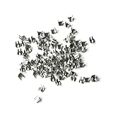 Y.K.K ファスナー用止め金具 上止めパーツ 50組入 コイル・ビスロン ニッケル 3号対応 F2-216