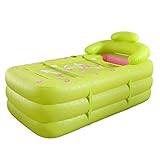 WENJUN ダブルインフレータブルバスタブは、家庭のカップルのバレルの大人の折り畳み式の浴槽の大浴場のプラスチックが座ることができます ( 色 : 緑 , サイズ さいず : Outside 160