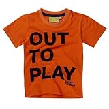 Boys&Girls(ボーイズアンドガールズ)イギリスブランドOUT TO PLAY Tシャツ(キッズサイズ)【100cm】【110cm】【120cm】【130cm】【140cm】 4-5y オレンジ
