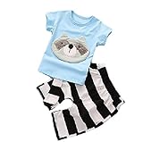 Sta.ANA(サンタ・アナ） キッズ ベビー 服 赤ちゃん Tシャツ ズボン パンツ セットアップ 上下 2点セット 男の子 女の子 73 80 90 ホワイト ブルー ピンク (90cm, あらい