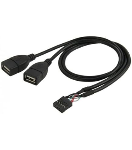 Amazon | Cablecc 10ピンマザーボードメスヘッダーにCableccデュアル