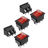 uxcell　ロッカースイッチ　オン/オフ/オン　6ピン　AC15A/250VAC20A/125V　5個