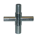 LASCO 01-5223 Metal Outside Faucet Hose Bibb Key Cross Shaped Fits Square Broach 1/4 9/32 5/16 and 1