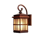 Yosemite Home Decor 4231SDIBR 1-Light Exterior with Frosted Glass Small Brown Finish [並行輸入品]
