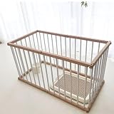 ペットサークル 犬 サークル ドア付き 室内外兼用 自由にレイアウトOK 折り畳み ペットケージ 犬 ゲージ 多頭飼い 安全柵 室内 小型犬 中型犬 組み立て簡単 幅48×奥行93×高さ68cm ブラック