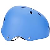 ヘルメット　可愛い 子供用 キッズ　自転車　11ホール 50-58cm 軽量 ジュニア スケートボード 通学 プレゼントマット・ブルー
