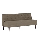 arne ソファ 三人掛け アームレス 日本製 完成品 Lunch 3×8 ファブリック ダークブラウン脚 ブラウン