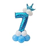 ebtoysホイルバルーン番号バルーンヘリウムMylar Balloons forベビーシャワーパーティーキッズ誕生日装飾 – 数7