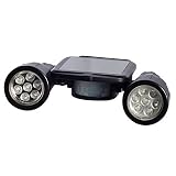 Solar Powered Security Twin Head Super Bright Spot Lights with Motion Detector [並行輸入品]