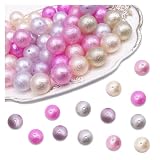 ファイニエ パールビーズ 16ｍｍ ラウンド シワ加工 ミックス 薄め 100ｇ 光沢 BD3423