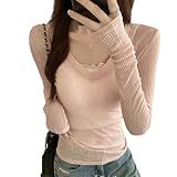 [WJDLVKBP] シアー トップス ニット レディース セーター プルオーバー Vネック 長袖 春 秋 肌見せ・重ね着・着回し力 高伸縮 ブラウス チュール カジュアル 無地