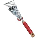 千吉 グリップ付き 木柄ミニレーキ SGR-11