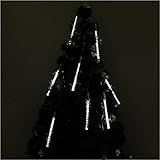 MyMei　LEDツララスティックライト　イルミネーション　ストリングライト　144球　流星雨8本セット　防水　バーディー　クリスマス装飾ライト　LEDガーデンライト　ツリー電飾　光が流れる　イベント