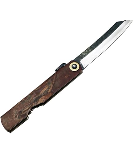 Amazon.co.jp: 肥後守 肥後守ナイフ 特別手造り鍛造 青紙割込 大 黒鞘  