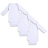 Romperinbox ロンパースインパック⇒！ロンパース５枚セット 赤ちゃん用　ベビー服５♥ (9-12ヶ, 白長袖3枚)