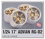 ホビーデザイン 1/24 17インチ ホイール Advan アドバン RG-D2 HD03-0566