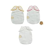 1989S 汗取りパッド 赤ちゃん 天使の羽 背中 ガーゼ （3枚セット）L(Group1)