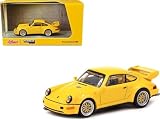 ターマックワークス x シュコー 1/64 ポルシェ 911 RSR 3.8 イエロー Tarmac Works x Schuco ミニカー [並行輸入品]