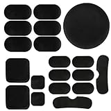 ヘルメット インナーパッド インナークッション 保護パッド 19枚セット 内装パーツ 軽量 取り替え簡単 自転車 バイク用 ブラック