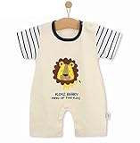 ベビー漫画ボディスーツ Unisex-Baby Infant Wide Short Sleeve Animal Cartoon Bodysuit BB@JPZ08HW2-1318