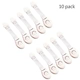 Carfeny 子供 安全ロック ベビーガード 引き出しロック 防災 地震対策 10個セット ドアロック ストッパー 回転式 防護用品