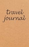 Kraft Travel Journal Calligraphy Travel Notebook Traveler's Journal 5x8