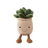 NatureMan ぬいぐるみ 多肉植物 ぬいぐるみ ソフト ふわふわ おもちゃ 多肉植物 友達 スローピロー 多肉植物 ぬいぐるみ おもちゃ 部屋 (カーキ)