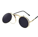 Sunglasses round Designer steam punk Metal sol women COATING SUNGLASSES Men Retro CIRCLE SUN GLASSES