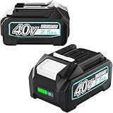 Enermall 互換マキタ40Vバッテリー BL4025 【2個セット】2500mAh マキタバッテリー 40v BL4025 BL4040 BL4035 BL4040 BL4050 BL4060 マキタ 互換 DC40RA DC40RB対応 残容量表示付