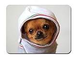 犬チワワ子犬服コスチュームマウスパッド – 8.6 " x7.1 " ( 22cmx18 cm )