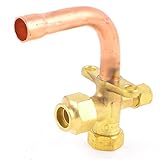 uxcell　空気調和機弁　真鍮のトーン　金属　3ウェー