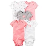 Carter's(カーターズ) ボディスーツ5枚組(BUNDLE LOVE/ネオン) 6M(3-6ヶ月) [並行輸入品]