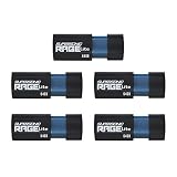 Patriot Supersonic Rage Lite USB 3.2 Gen 1 Flash Drive - 64GB 5 Pack, Lot of 5 - PEF64GRLB325