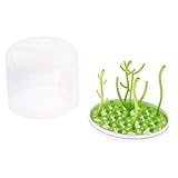 Fenteer 全2種類　ベビー哺乳びん乾燥ラック　水切り　ボトル　乳頭ブラシ - 丸い形