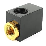 uxcell　チェックバルブ　空気圧縮機　継手　真鍮　3/8BSP x 1/2BSP x 1/8BSPネジ　 3個入り