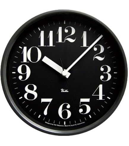 Amazon.co.jp: レムノス 電波時計 掛け時計 アナログ リキスチール