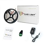ALED LIGHT® 16.4 feet/5M 5050 SMD 150 LEDs Waterproof RGB Color Changing LED Strip Light Kit (44 key