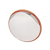 信栄物産 ステンレスミラー 丸型　474φ ＃S-3 　オレンジ オレンジ