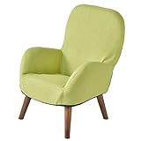 タンスのゲン 一人掛け モダンソファ 木製 ファブリック グリーン 11310010 GN