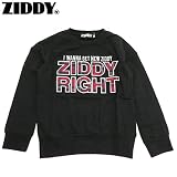 Ziddy(ジディー) ミニ裏毛「袖フリル付き」長袖トレーナー・ブラック【1603】【C】 F(フリーサイズ) ブラック(04)
