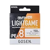 ゴーセン(Gosen) アンサー ライトゲーム PE×8 150m カクテルイエロー 0.3号 (8lb)